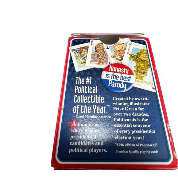 Vintage Politicards 2004 Playing Cards Deck Political Players Caricatures - Picture 8 of 9